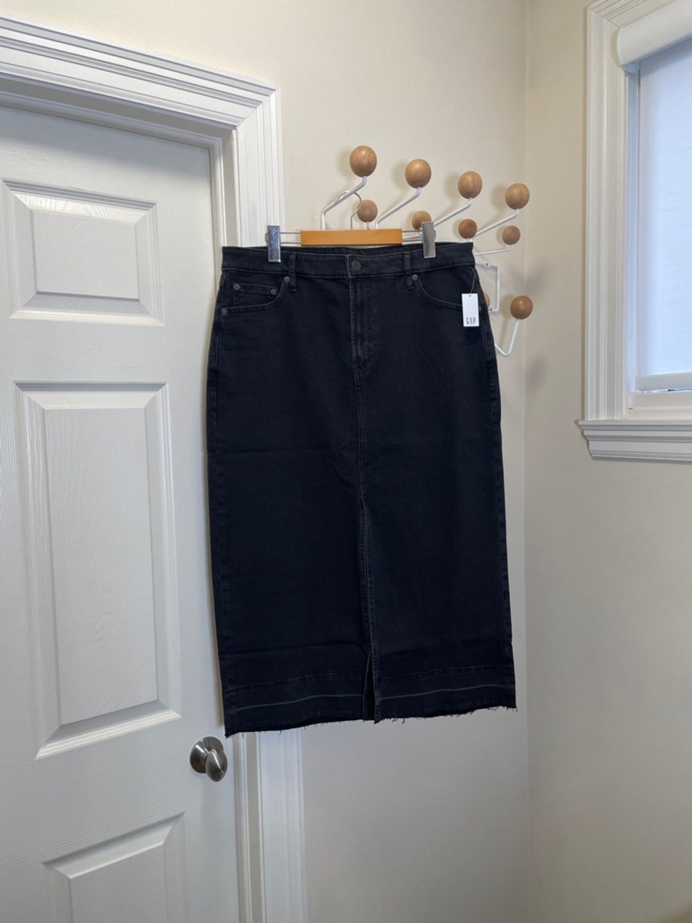 GAP - Denim Maxi Shirt - Black - 32 or 14
